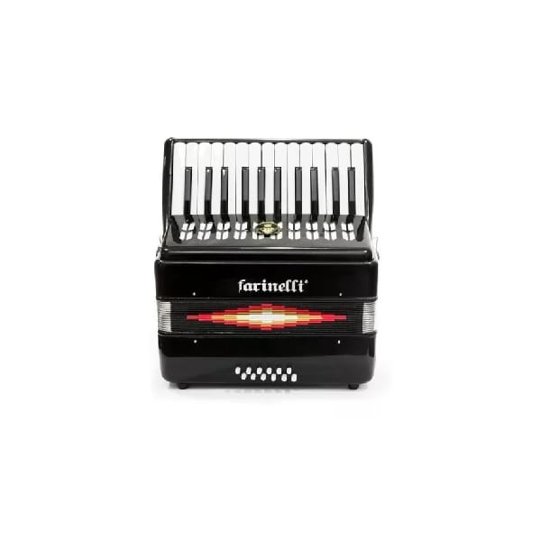 ACORDEON TECLAS NEGRO 2516 FARINELLI 25K16BN