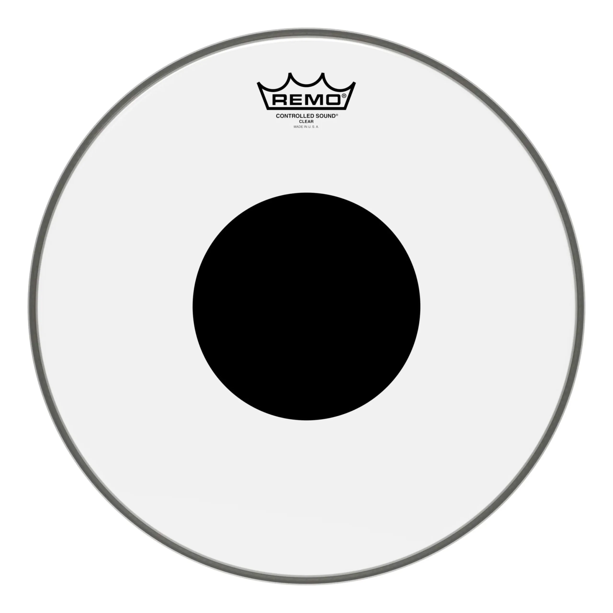 PARCHE REMO CS16" TRANSPERENTE CENTRO NEGRO 3102275 CS031610
