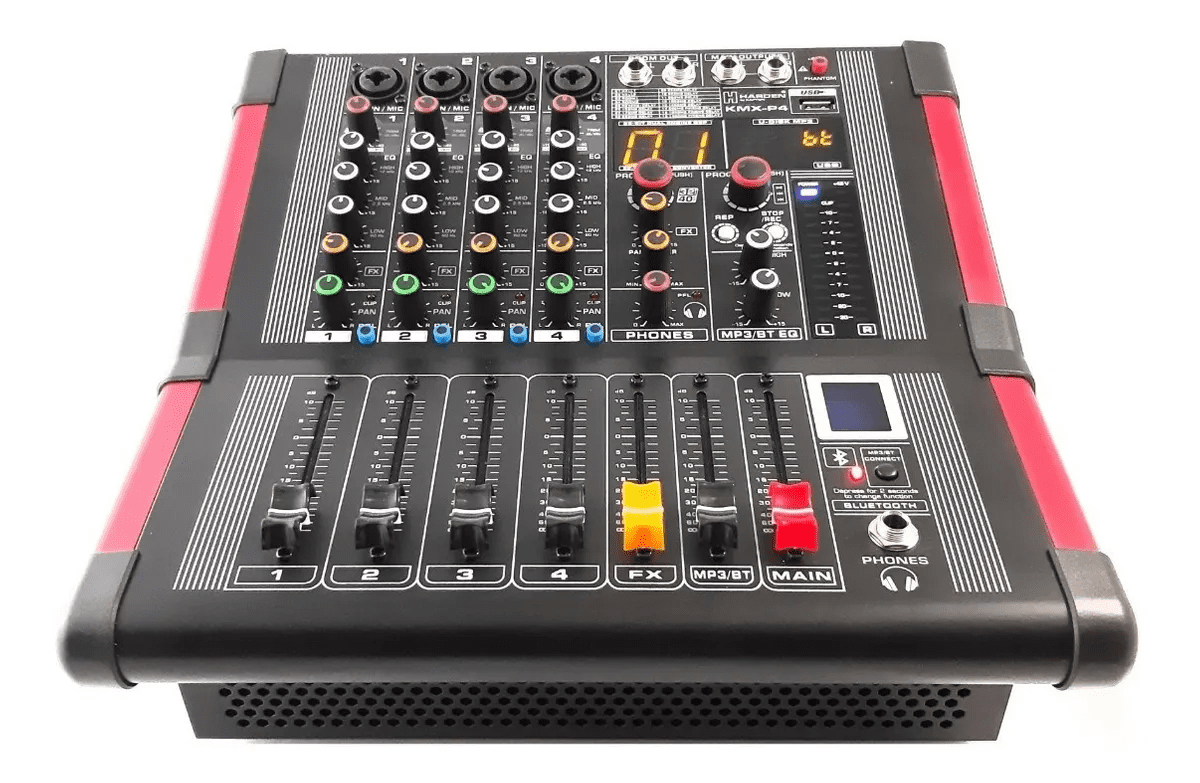 MIXER 4CH 170X170W USB/MP3/BLUETOOTH KMXP4