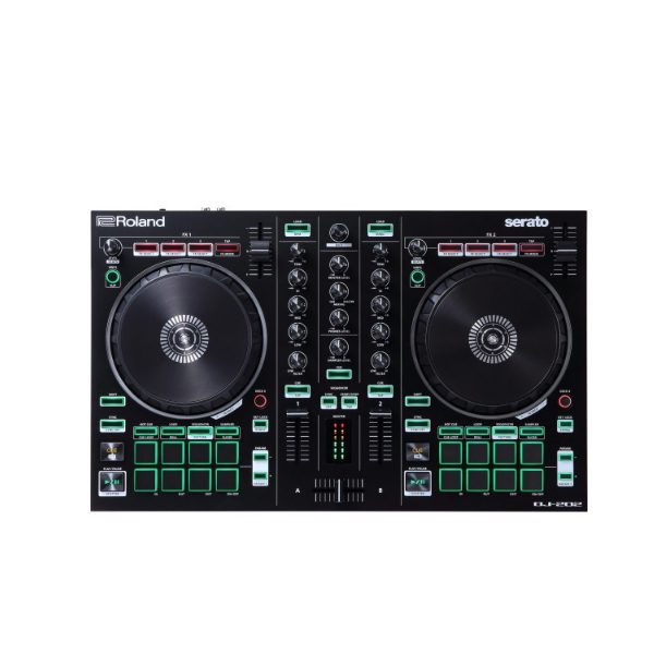 CONTROLADOR DE DJ DE DOS CANALES Y CUATRO PLATAFORMAS PARA SERATO DJ LITE CON CAJA DJ202