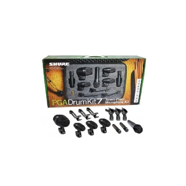 SET DE MICROFONOS SHURE PGADRUMKIT7