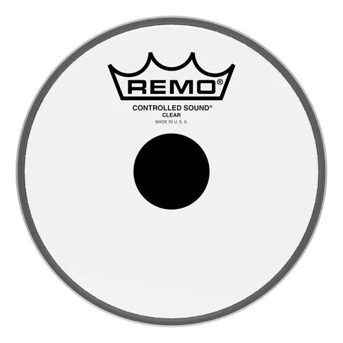PARCHE REMO CS 6" TRANSPARENTE CENTRO NEGRO CS030610