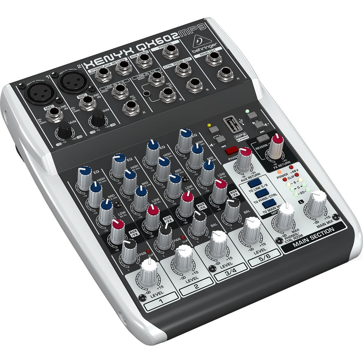 MEZCLADORA BEHRINGER MOD. QX602MP3