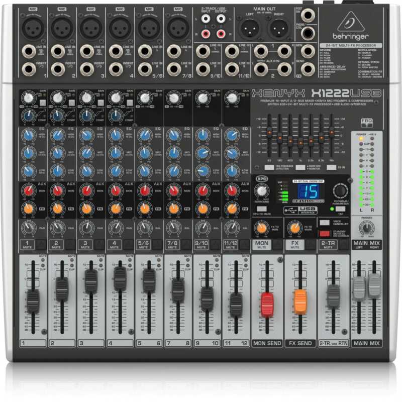 MEZCLADORA BEHRINGER MODELO X1222USB
