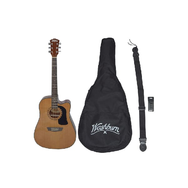 GUITARRA WASHBURN E/ACUSTICA AD5CEPACK