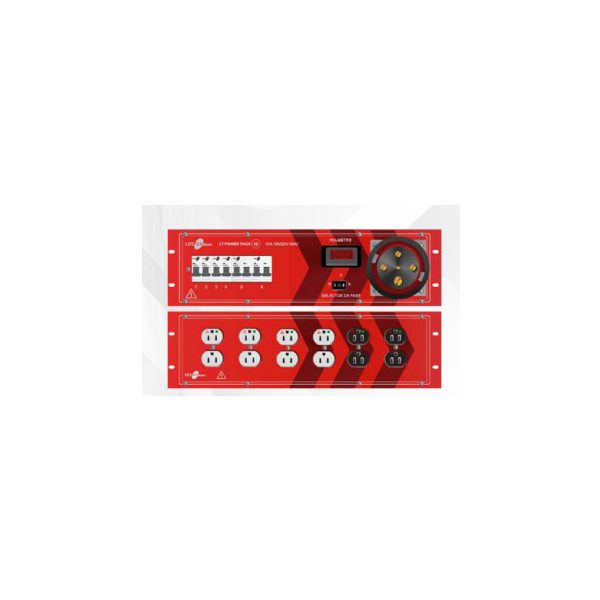 POWERPACK1EVA/NKIT MODULO LITE-TEK ELECTRIC 3 ESPACIOS 2P+N+T 63A 2VOLTAMPERIMETRO SALIDAS 4 DUPLEX 120V 20A