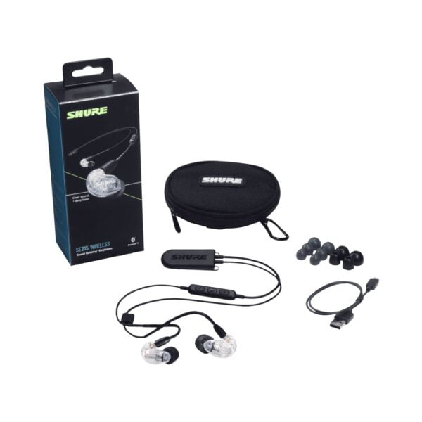 AUDIFONOS SHURE BLUETOOHT COLOR TRANSPARENTE SE215BT