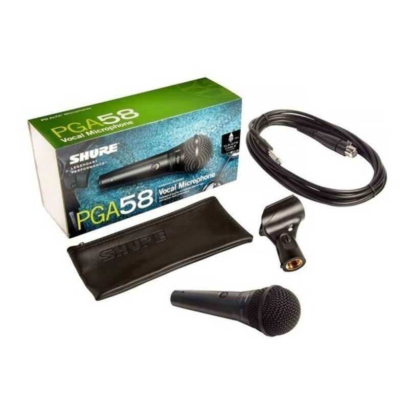 MICROFONO BOBINA MOVIL SHURE PGA58QTR