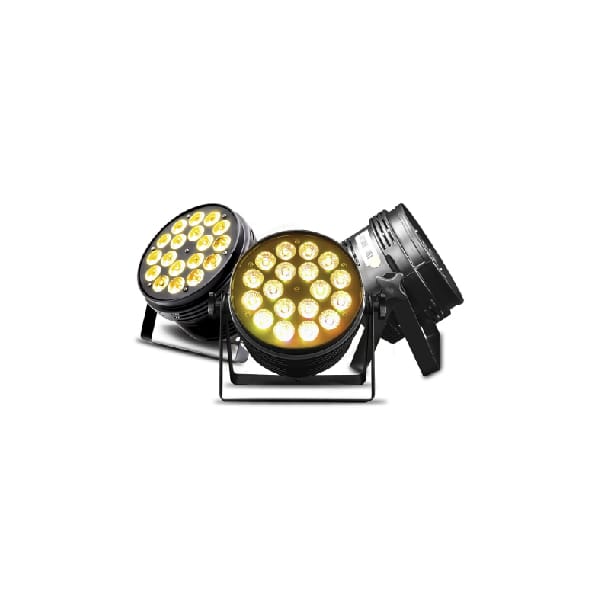 CASE C/6 PAR DE 18 LED DE 10W RGBA CASE-AMBER18X10
