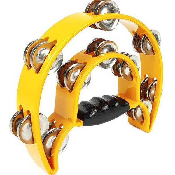 PANDERO MEDIA LUNA DOBLE AMARILLO ALICE ATB002/YW