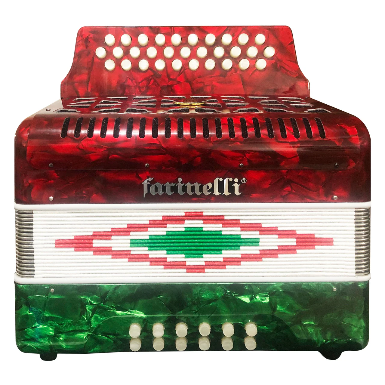 ACORDEON DIATONICO SOL BANDERA 3012B-I FARINELI