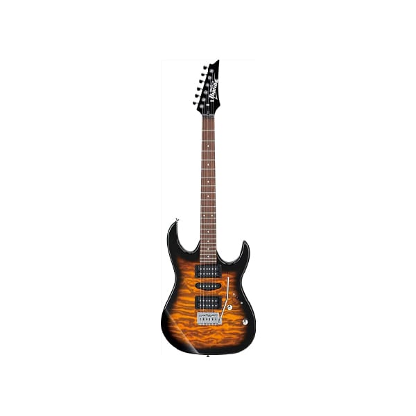 GUITARRA ELECTRICA IBANEZ SOMBREADO NEGRO GRX70QASB