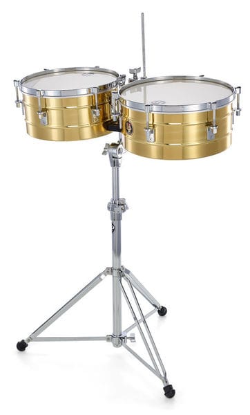 TIMBALES LP 13" Y 14" LATON CON ATRIL Y SOPORTE PARA CENCERRO LP256B 3002170