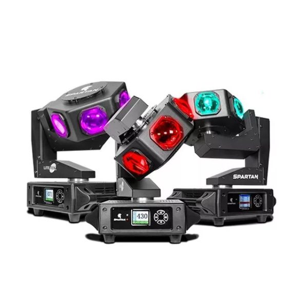 CABEZA DE EFECTOS MARCA LITE-TEK TIPO DISCO GIRATORIO 6LEDS 40W SPARTAN