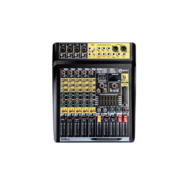 MEZCLADORA PROFESIONAL 4 CANALES CON ECUALIZADOR GRAFICO SX6FX